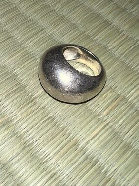 MCM dome sterling silver ring
